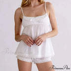 Trim Babydoll Crop Top