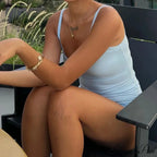 Trim Camis Low Waist Shorts Sleeveless Summer Two Pieces Set