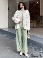 Trim Drop Shoulder Teddy Coat