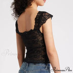 Trimmed Short Sleeve Crop Top