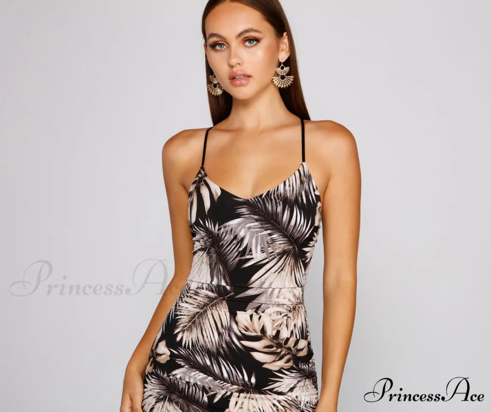 Tropical Dream Stylish Asymmetrical Maxi Dress