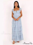 Tulle Midi Dress Charming - Light Blue