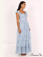 Tulle Midi Dress Charming - Light Blue