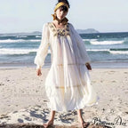 Tunic Garment Cotton Rayon Floral Needlework