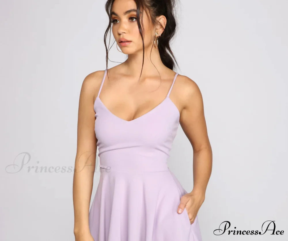 Twirl Around Stylish Ponte Skater Dress