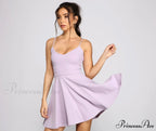 Twirl Around Stylish Ponte Skater Dress