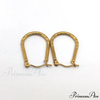 Twist U Shape Stainless Steel Simple Hoop Earrings