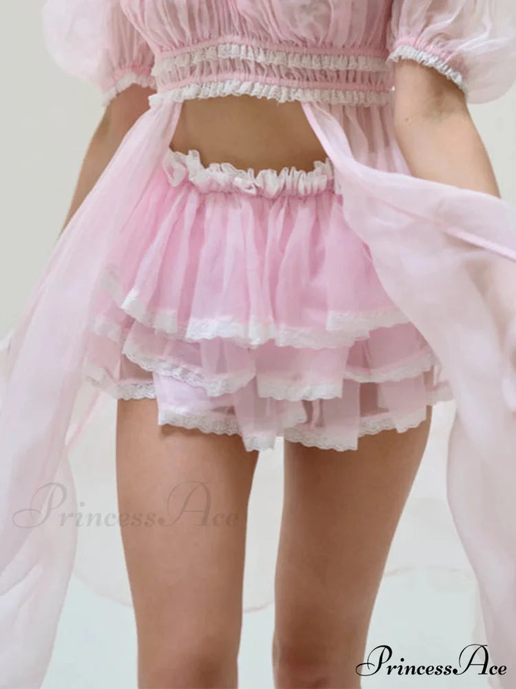 Uneven Lace Patchwork Skirt