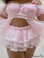 Uneven Lace Patchwork Skirt