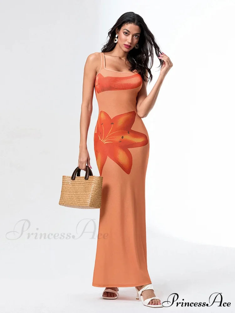 Uneven Neck Tank Sleeveless Wrap Bodycon Floral Vacation Dress