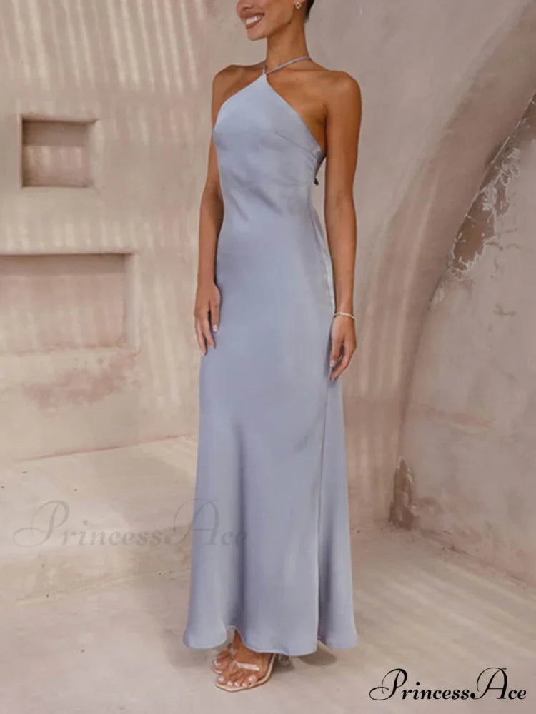 Unique Neckless Stylish Backless Maxi Dresses