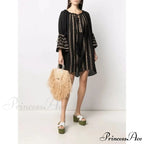 Unpredictable Backless Stitched Seaside Boho Dress