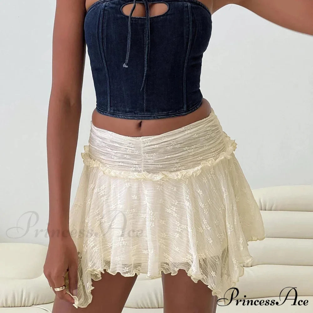 Unpredictable Gathered Uneven Skirt