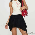 Unpredictable Gathered Uneven Skirt