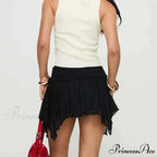 Unpredictable Gathered Uneven Skirt