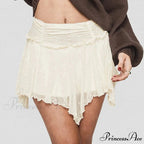 Unpredictable Gathered Uneven Skirt