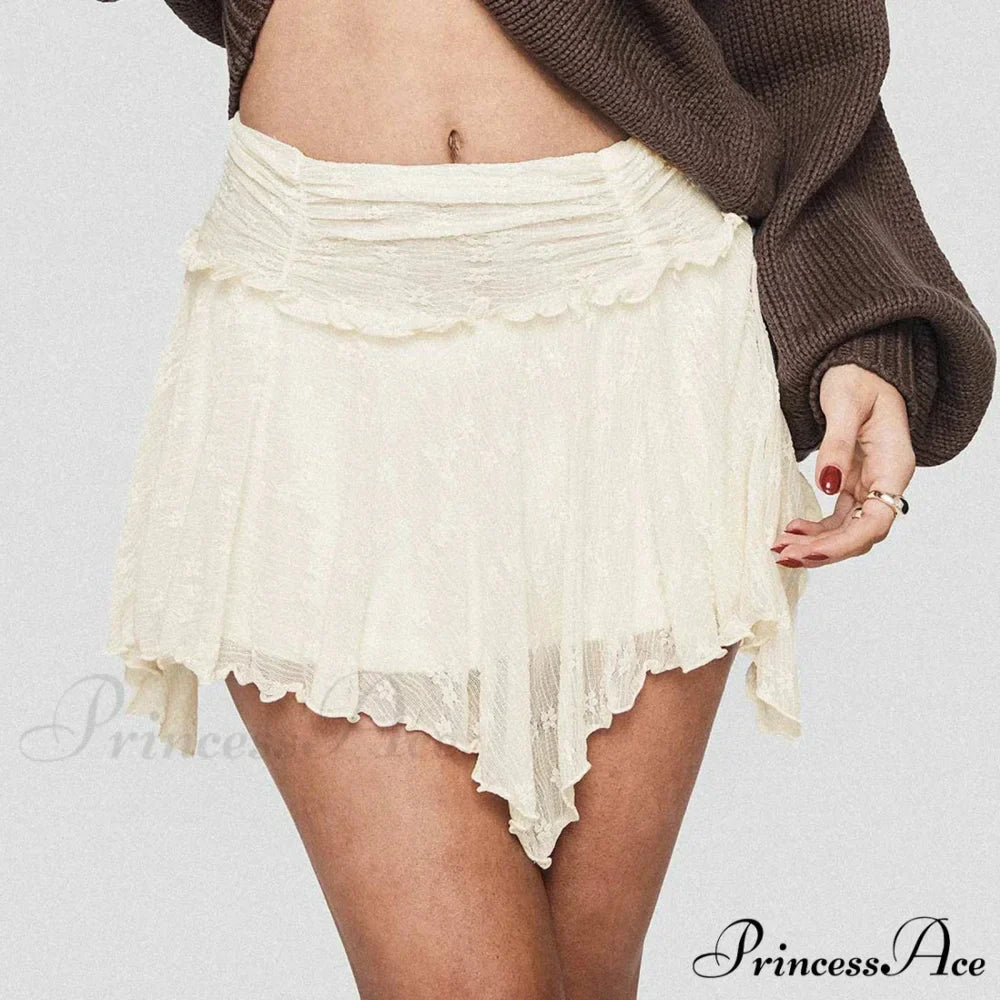 Unpredictable Gathered Uneven Skirt