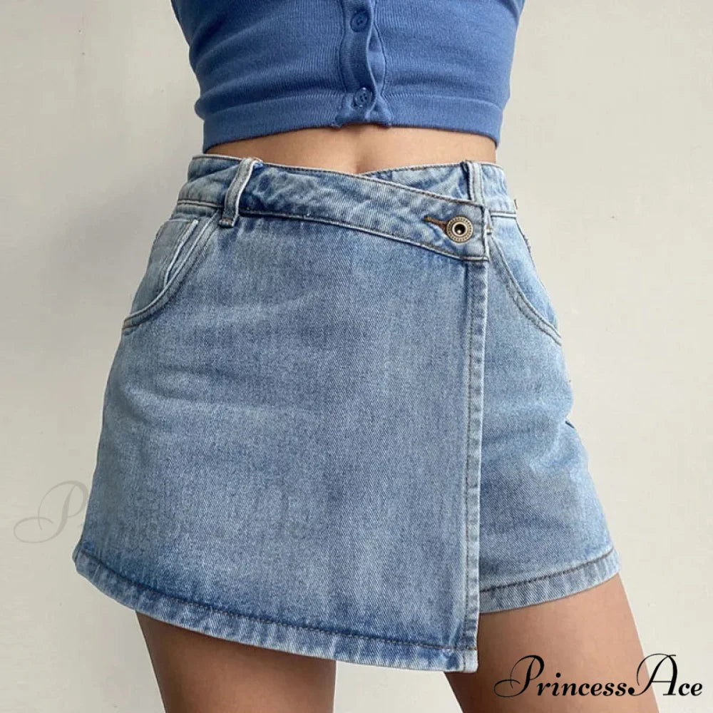 Unpredictable High Waist Denim Skirt