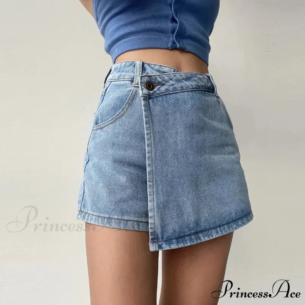Unpredictable High Waist Denim Skirt
