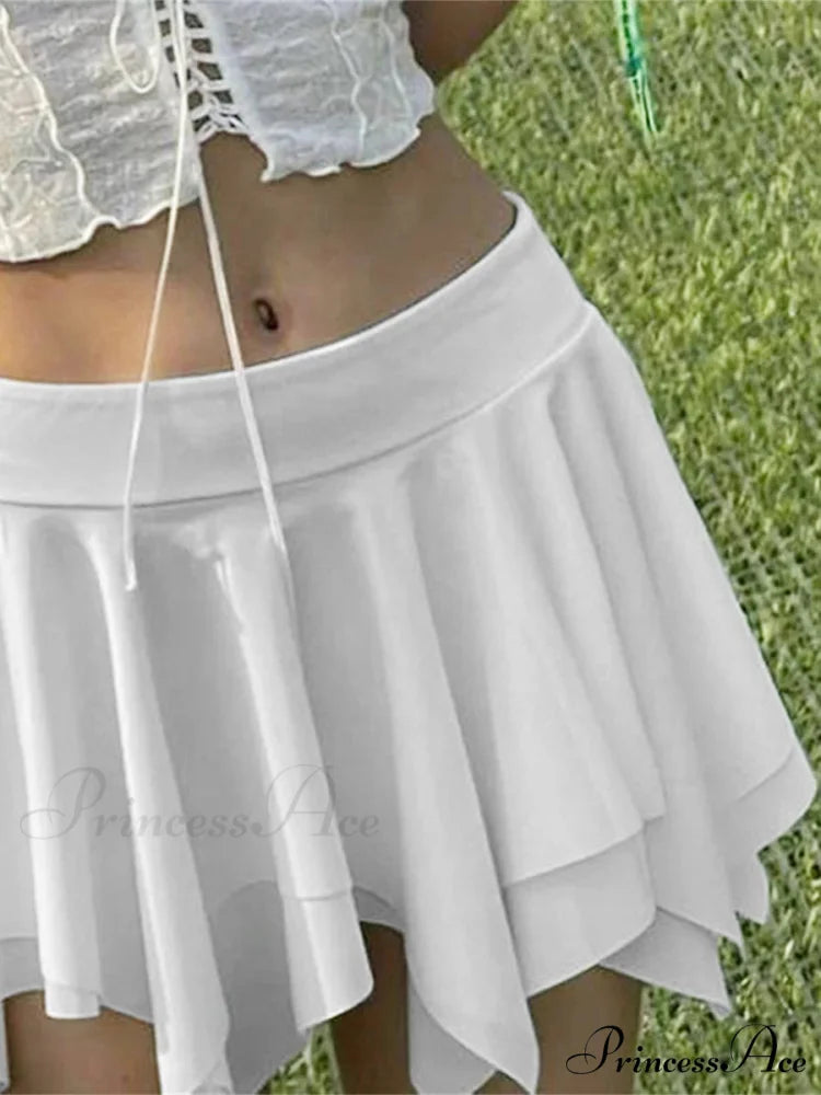 Unpredictable Lower Waist Gathered Skirt
