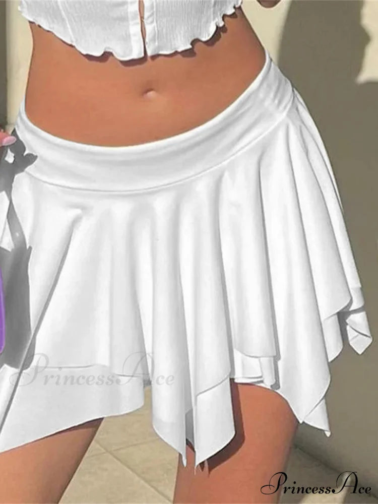 Unpredictable Lower Waist Gathered Skirt