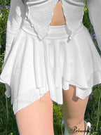 Unpredictable Lower Waist Gathered Skirt