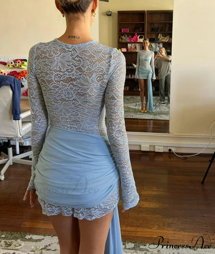 Unpredictable Tie-Up Short Dress