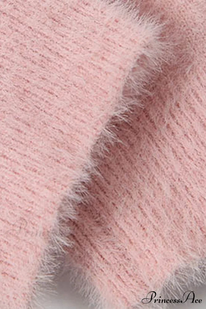 V Neck Color Solid Cardigan