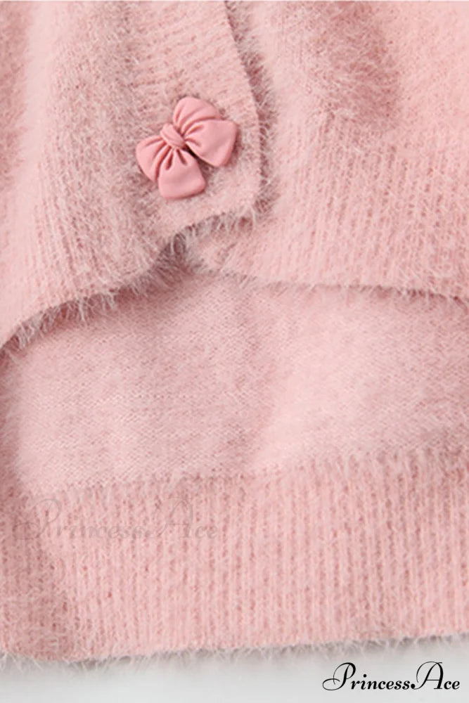 V Neck Color Solid Cardigan