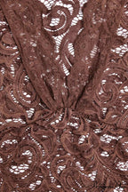 V Neck Flares Sleeve Lace Dress