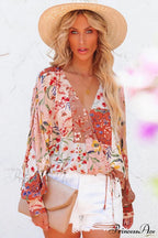 V-Neck Full Design Shirt