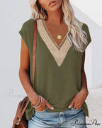 V-neck Lace Tee
