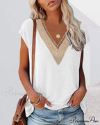 V-neck Lace Tee
