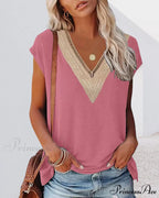 V-neck Lace Tee