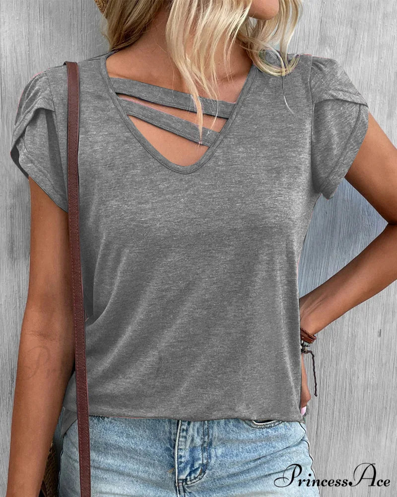 V-neck T-shirt