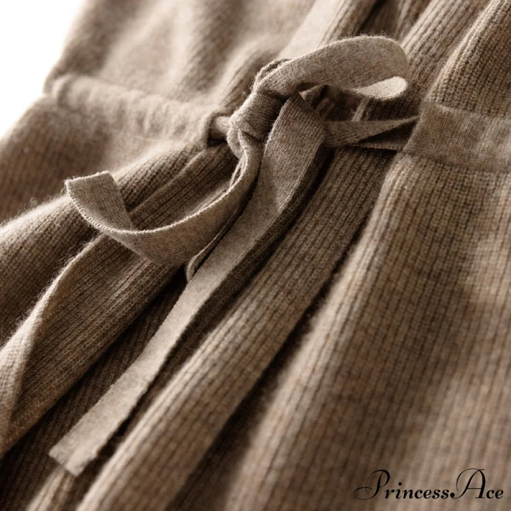 V-Neck Tie Vest Vest Women's Short Knit Cardigan