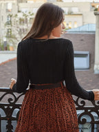 V-shaped Slimming Interior Wear Pit Strip Sweater Knit Top