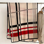 Variegated Banded Sophisticated Winter Scarf
