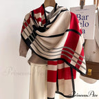 Variegated Banded Sophisticated Winter Scarf
