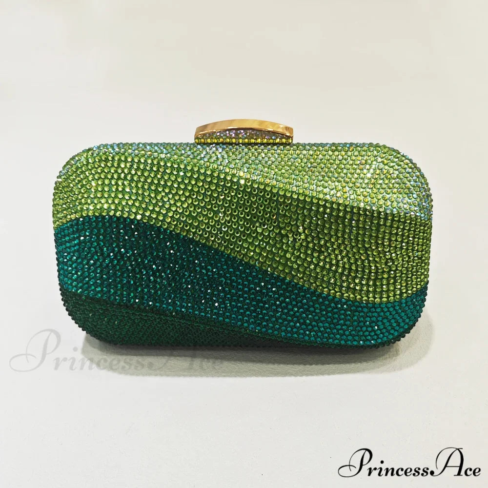 Various Shade Diamond Marriage Crystal Wristlet