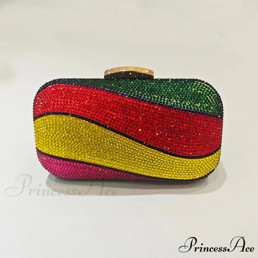 Various Shade Diamond Marriage Crystal Wristlet