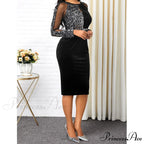 Velvet Bright Silk Evening Patchwork Party Dress