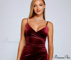 Velvet Dreams Stylish Asymmetrical Mini Dress