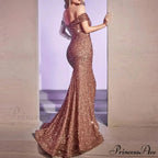 Velvet Off Shoulder Mermaid Party Dress