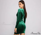 Velvet Vixen Long Charming Sleeve Mini Dress