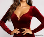 Velvet Vixen Long Charming Sleeve Mini Dress