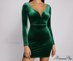 Velvet Vixen Long Charming Sleeve Mini Dress