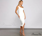 Veronica One-Shoulder Stylish Asymmetrical Midi Dress