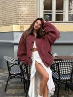 Vestment Sleeve Wool Mix Coat