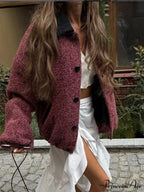 Vestment Sleeve Wool Mix Coat